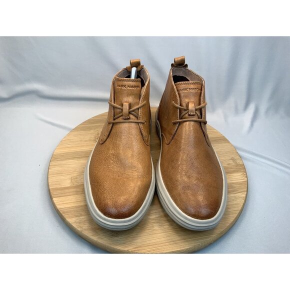 Mark Nason Los Angeles Size 9 Mens Cognac Shogun Leather High Top Sneaker - Picture 2 of 6
